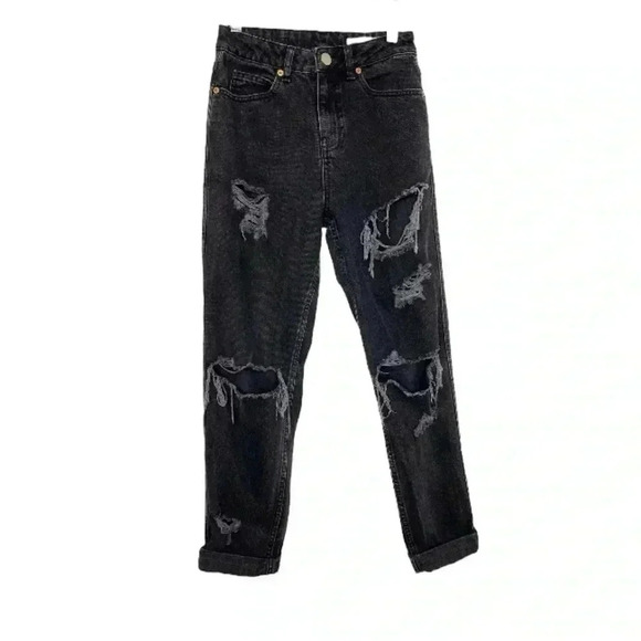 ASOS Black Distressed Jeans - Picture 1 of 7